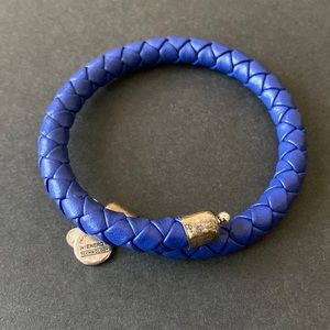 Alex & Ani Vintage Sixty Six Blue Wrap Bracelet